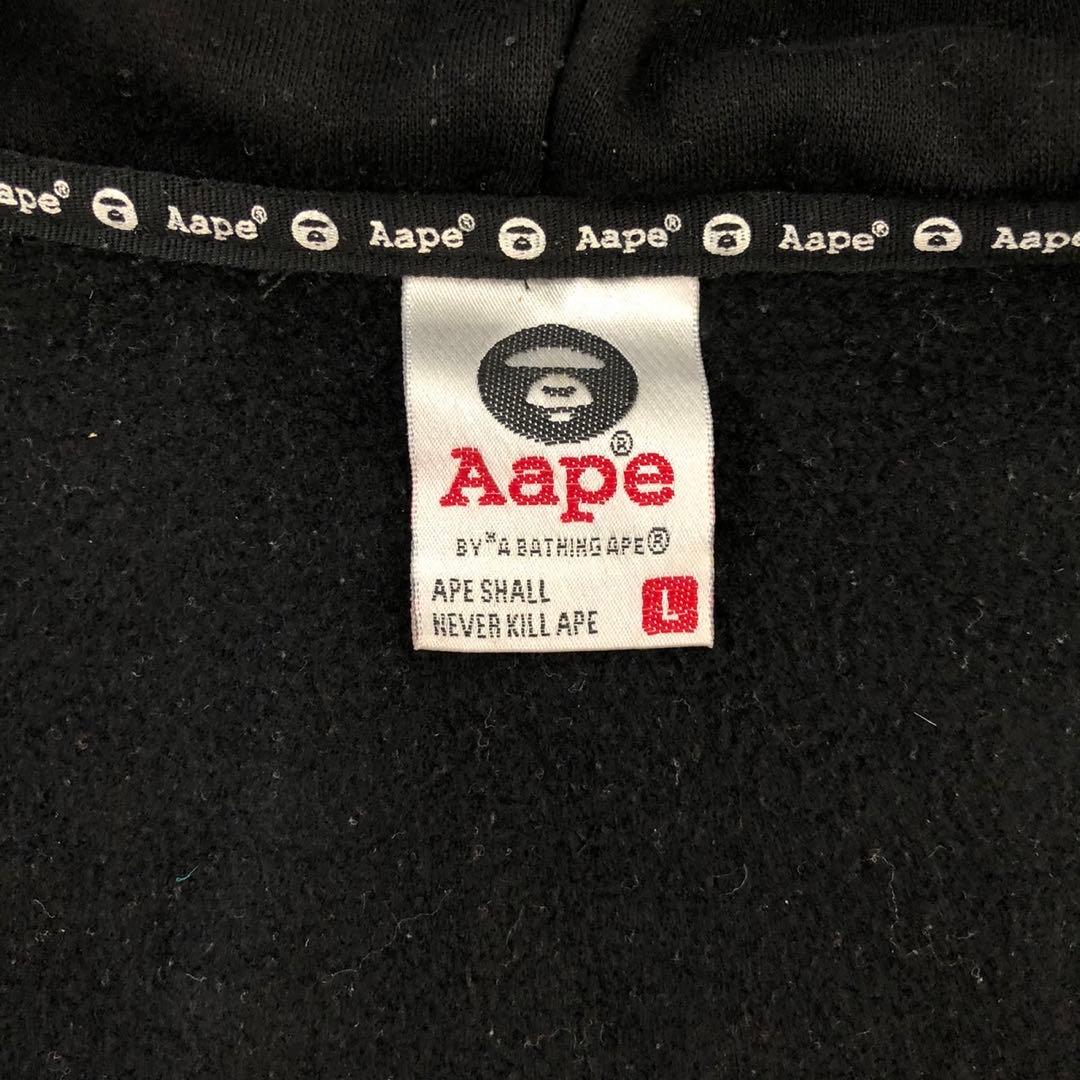 A BATHING APE アベイシングエイプ フードロゴ カモフラ スタジャン