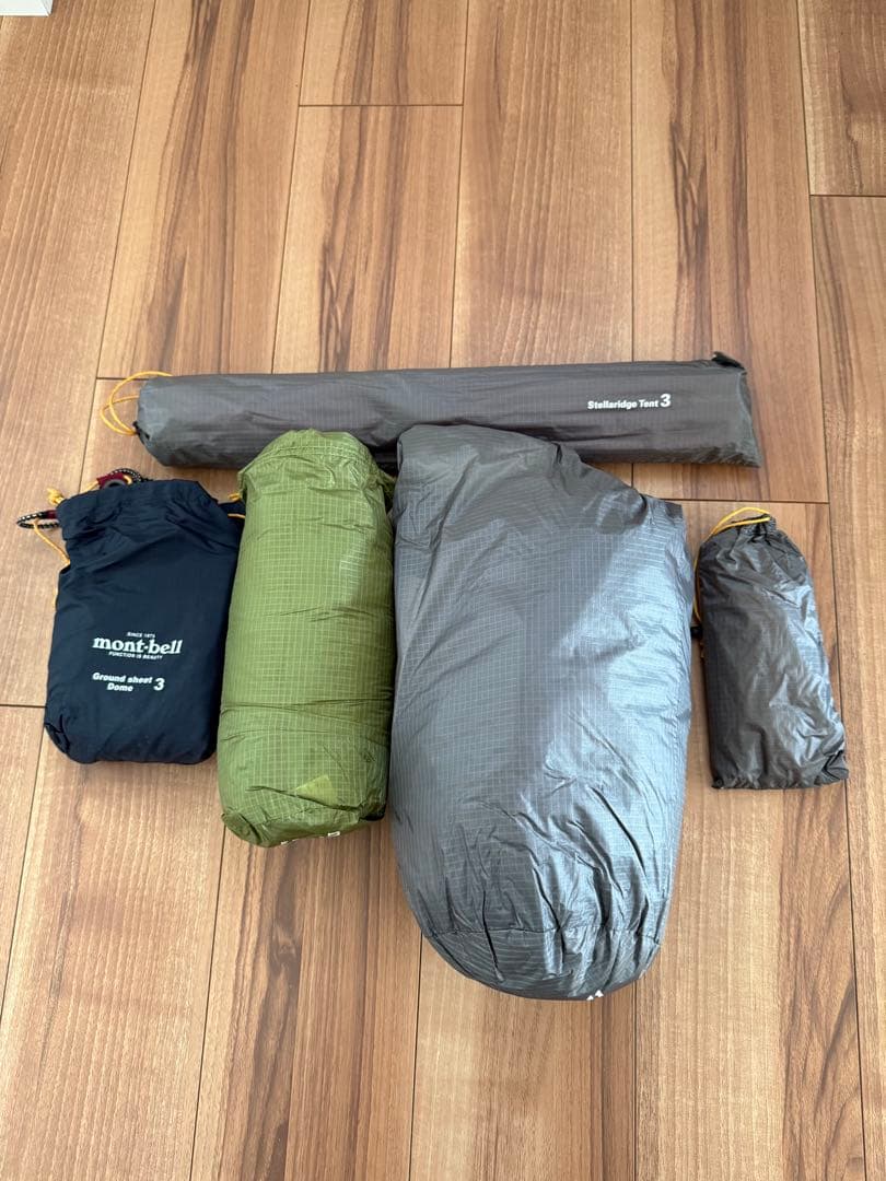 モンベル ステラリッジテント3 本体＋レインフライ＋シートmont-bell mont-bel ステラリッジテント3