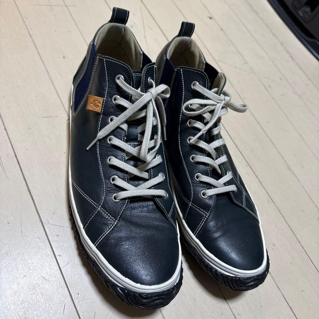 スピングルムーブ カンガルーレザー SP-442 Dark BlueサイズXXL SP-442 Dark Blue | 国産ハンドメイド スニーカー スピングル