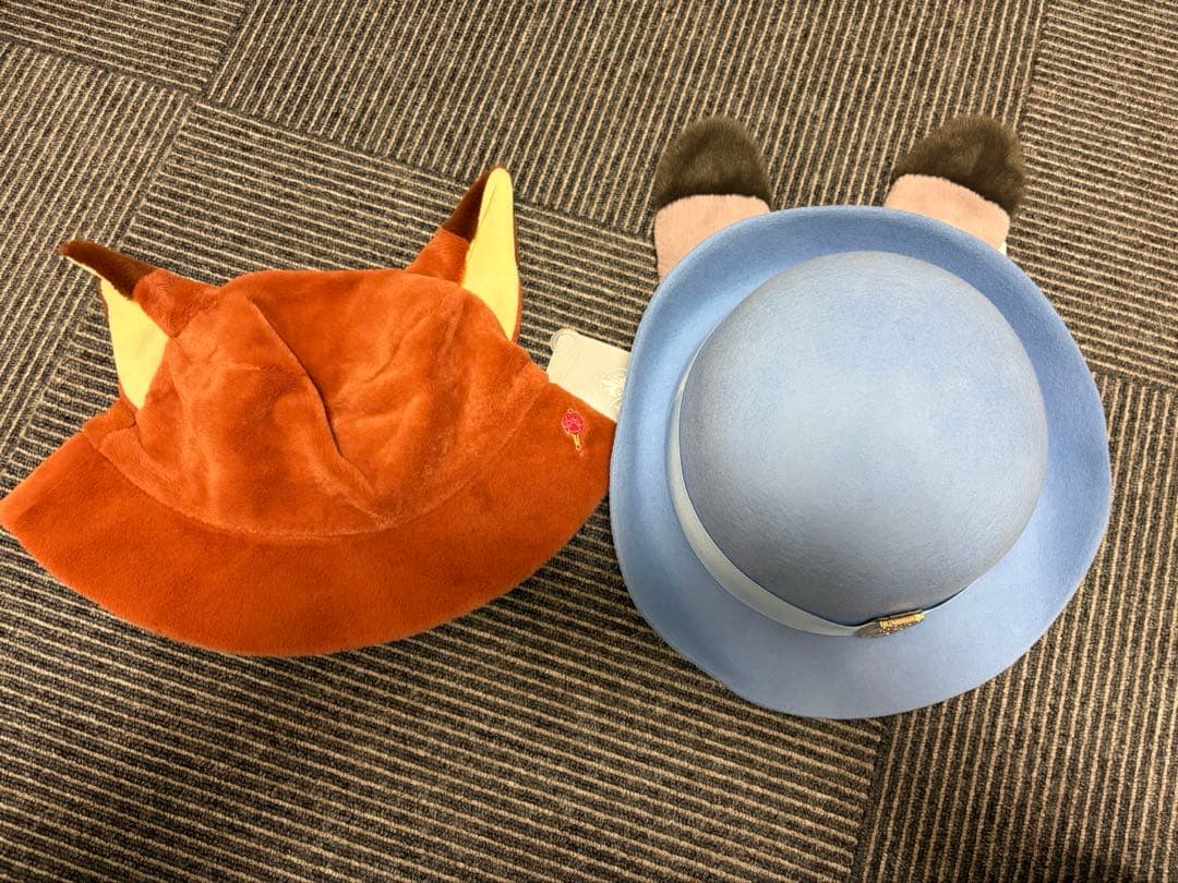 ズートピア　ディズニーストア　帽子　ハット　ニック　ジュディ 新品・2点セット】ディズニーストア ズートピア ニック・ワイルド