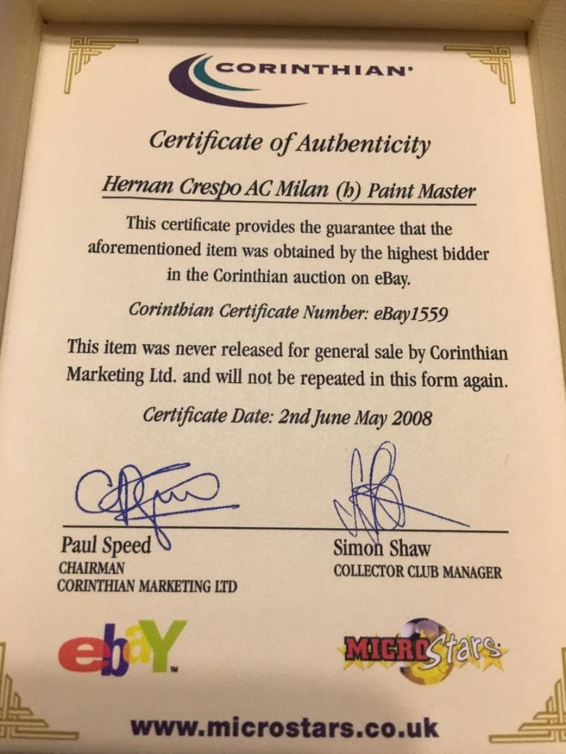 コリンシアン・ペイントマスターモデル【エルナン・クレスポ＊AC