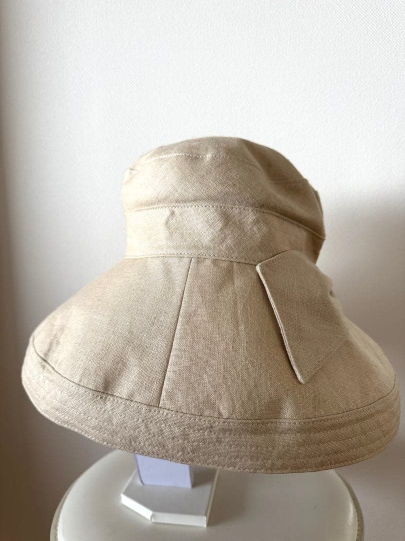 希少品 美品 アッシーナニューヨーク リネン100%帽子