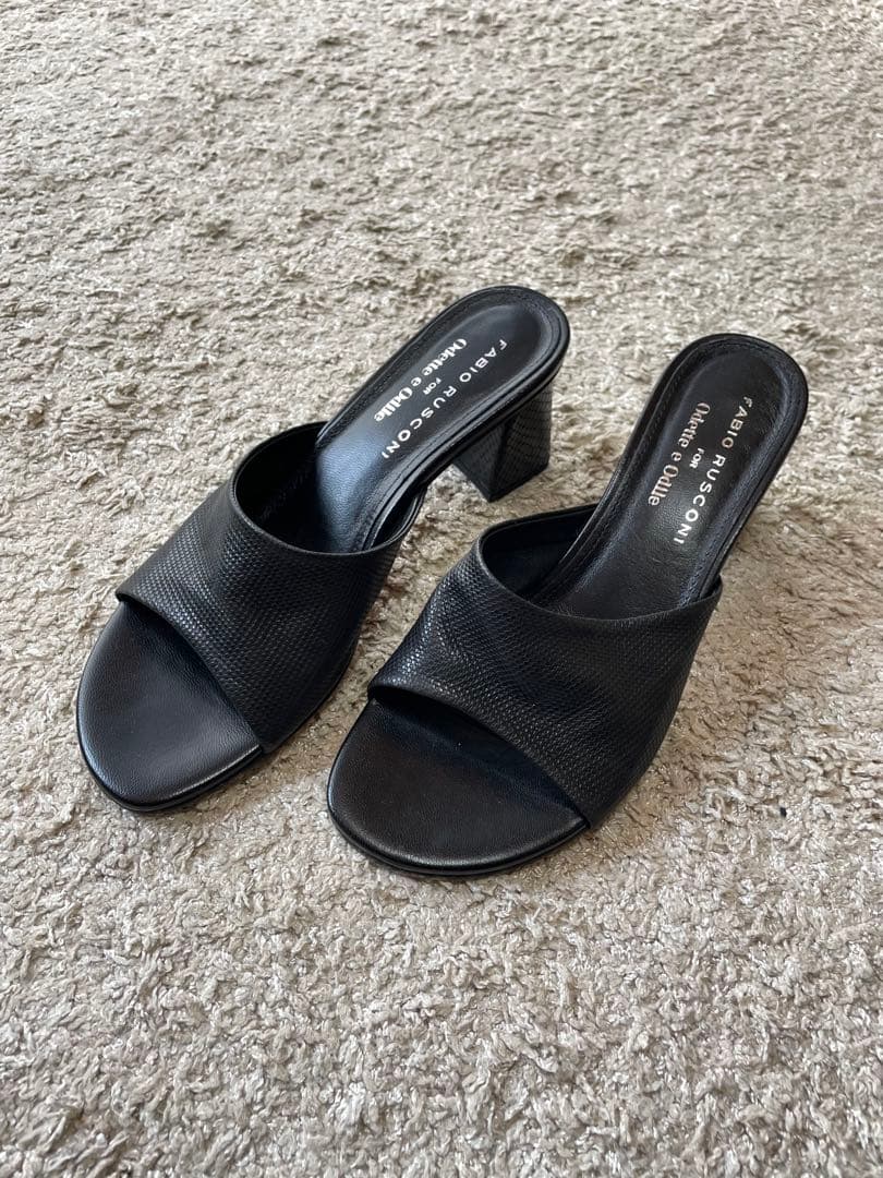 【chikuchiku iko】FABIO RUSCONI ＊サンダル FABIO RUSCONI(ファビオルスコーニ) cross belt footbed sandals