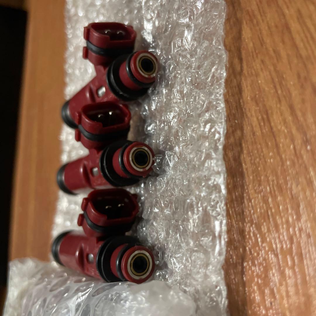 ☆*☆様 NBロードスター等に 未使用 赤 300cc燃料インジェクター 6個セ