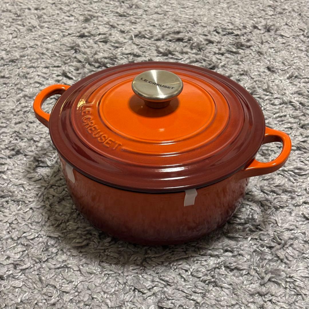 Le Creuset ホーロー鍋 20cm カイエン - メルカリ