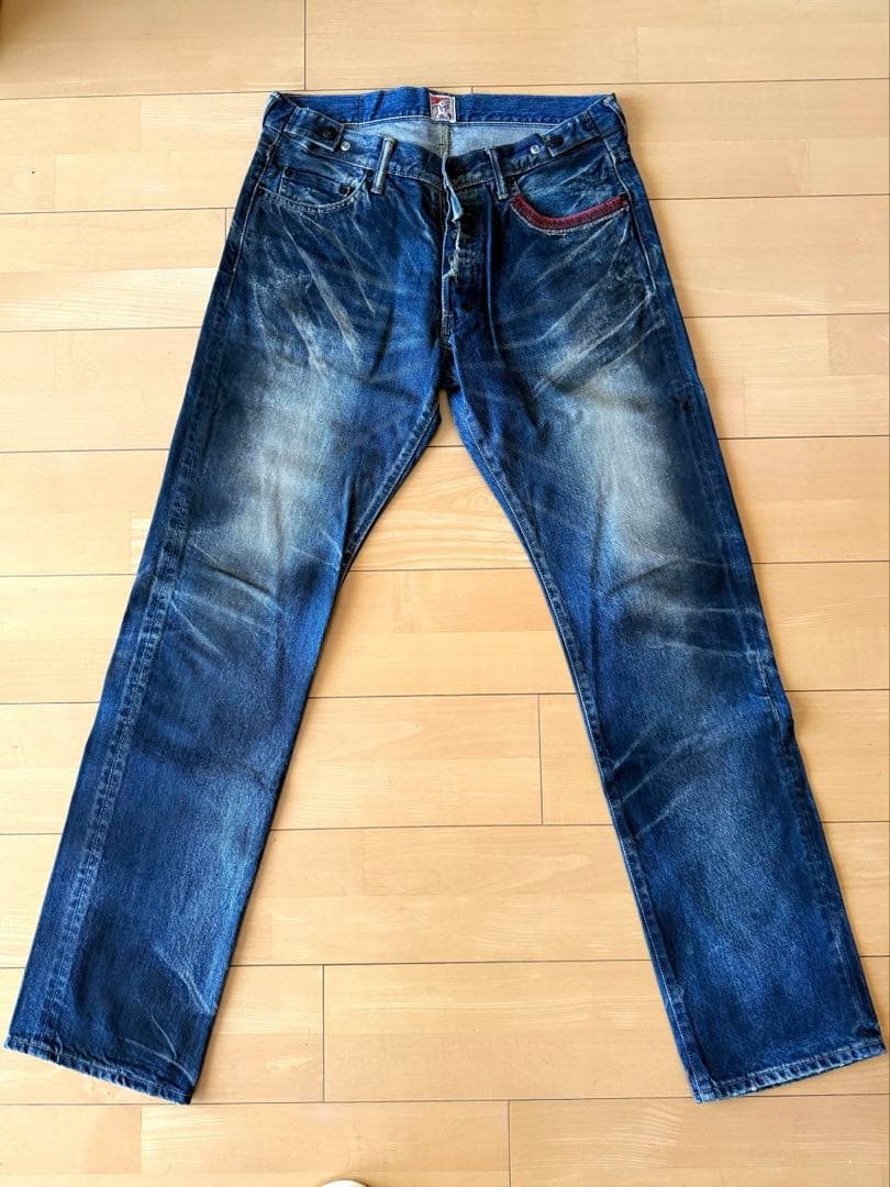 PRPS 紫製品　ダメージ加工デニム　W33 PRPS 紫製品 デニムパンツ ブリーチ ダメージ加工 ジーンズ 32 - メルカリ