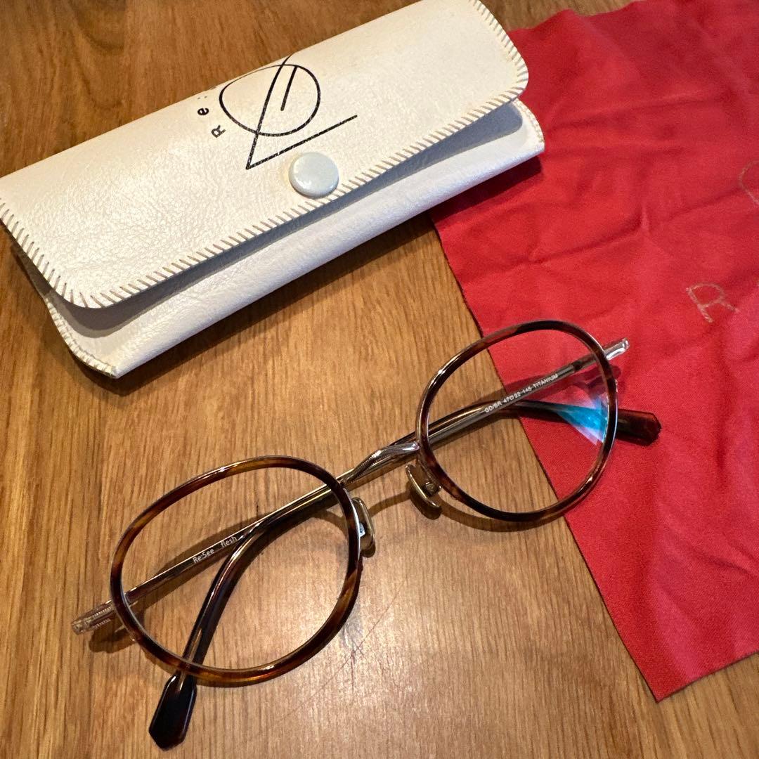 Re:see メガネ spects / black＆silver