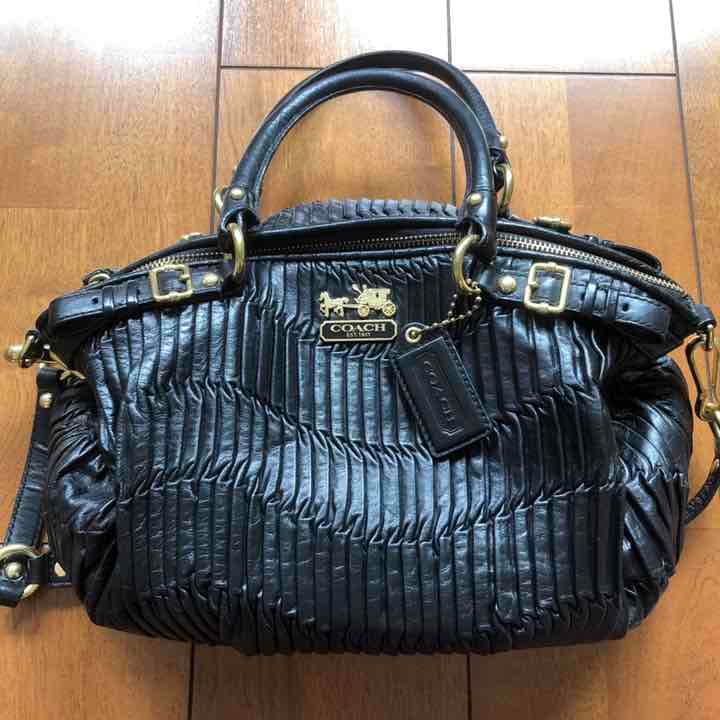 COACH コーチ マディソン ギャザードレザー 2WAYバッグ - メルカリ