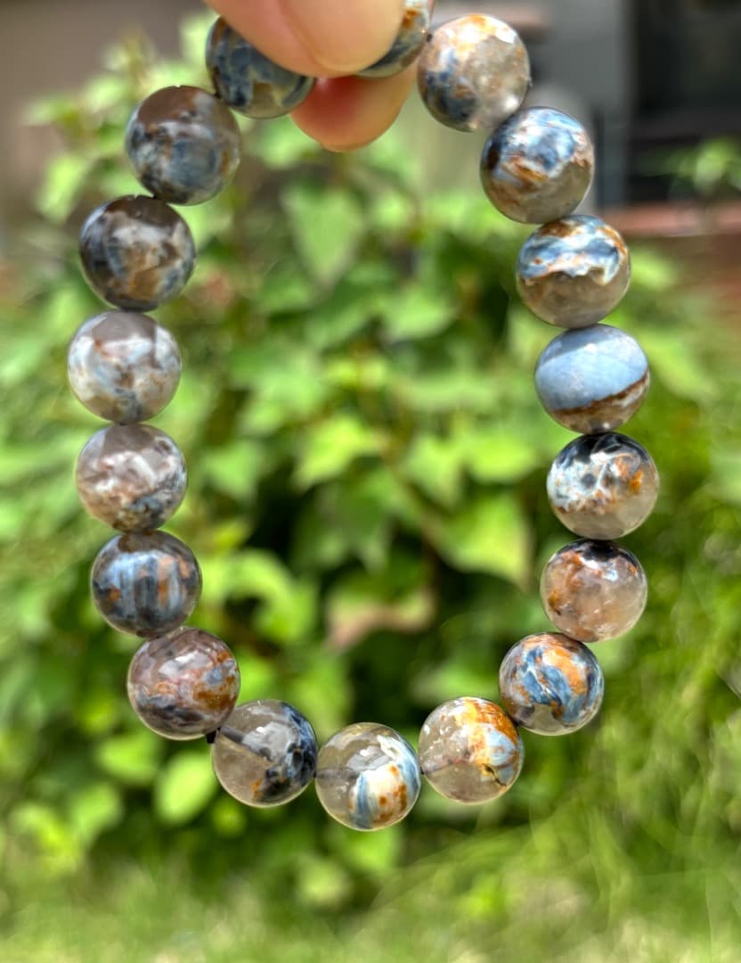 鑑定書付きピーターサイトシリカブレスレット ピーターサイトイン