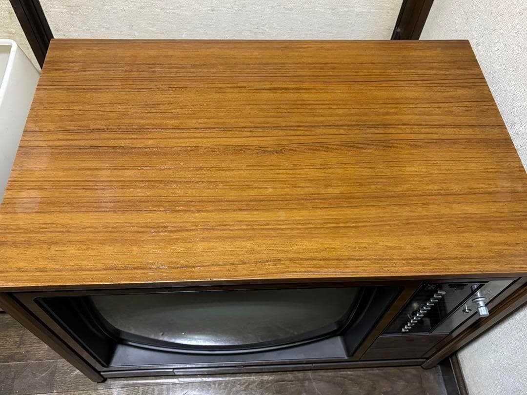 昭和レトロ ブラウン管 テレビ TH18-E56 national ナショナル - メルカリ