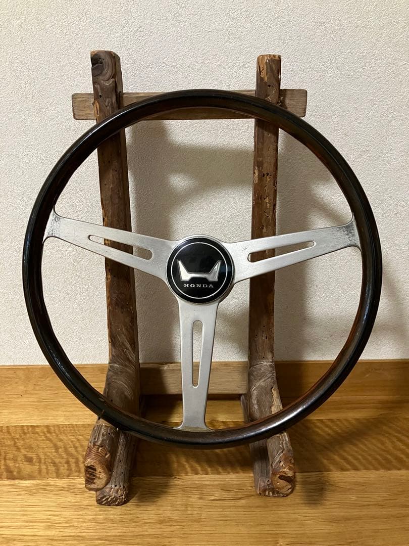 ホンダ 純正 ステアリング フタバヤラケット 木製 S600前期型『フタバヤラケット』製ステアリング分解