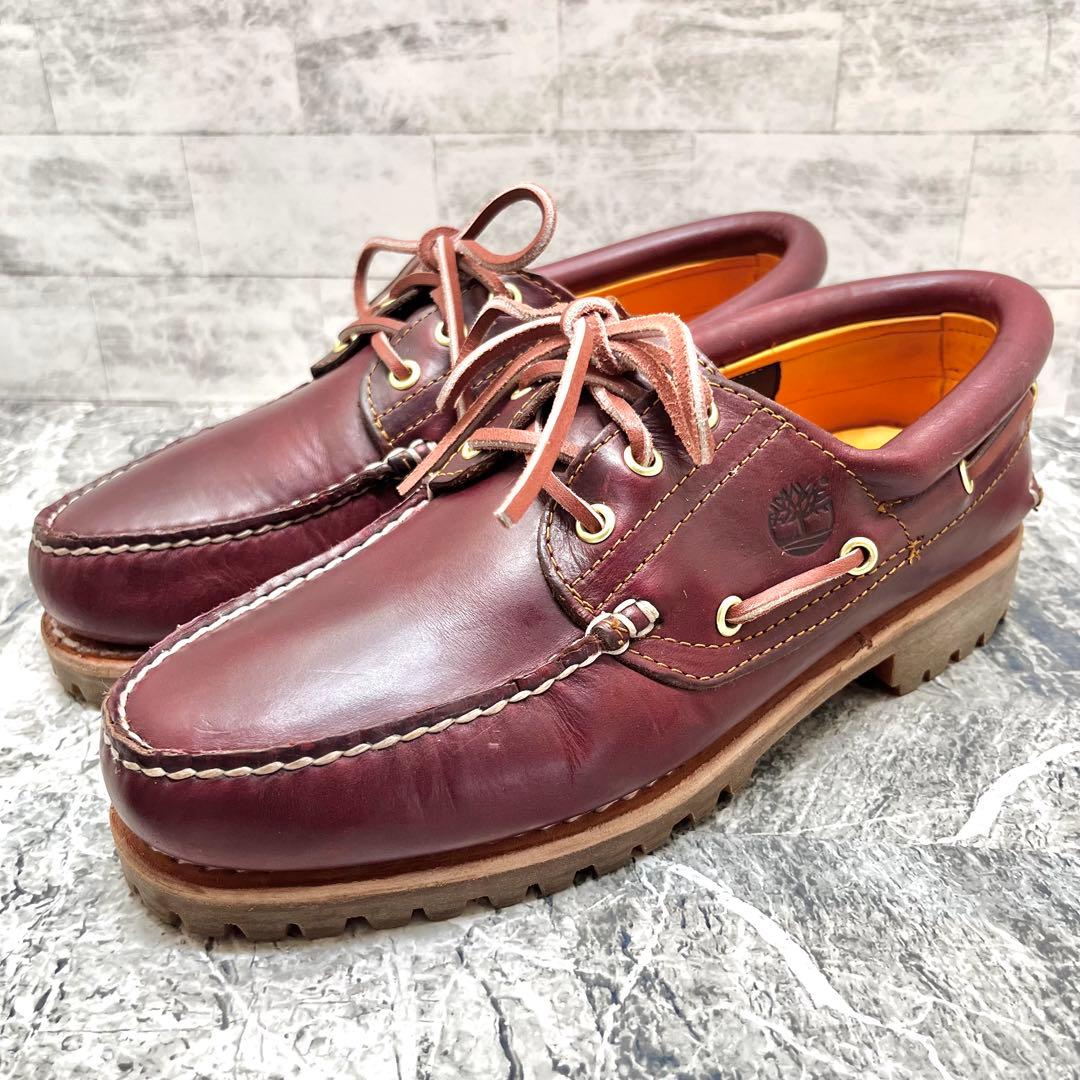 美品✨ ティンバーランド スリーアイ デッキシューズ アメカジ 茶色 26.5 Timberland（ティンバーランド） デッキシューズ メンズ HERITAGE 3