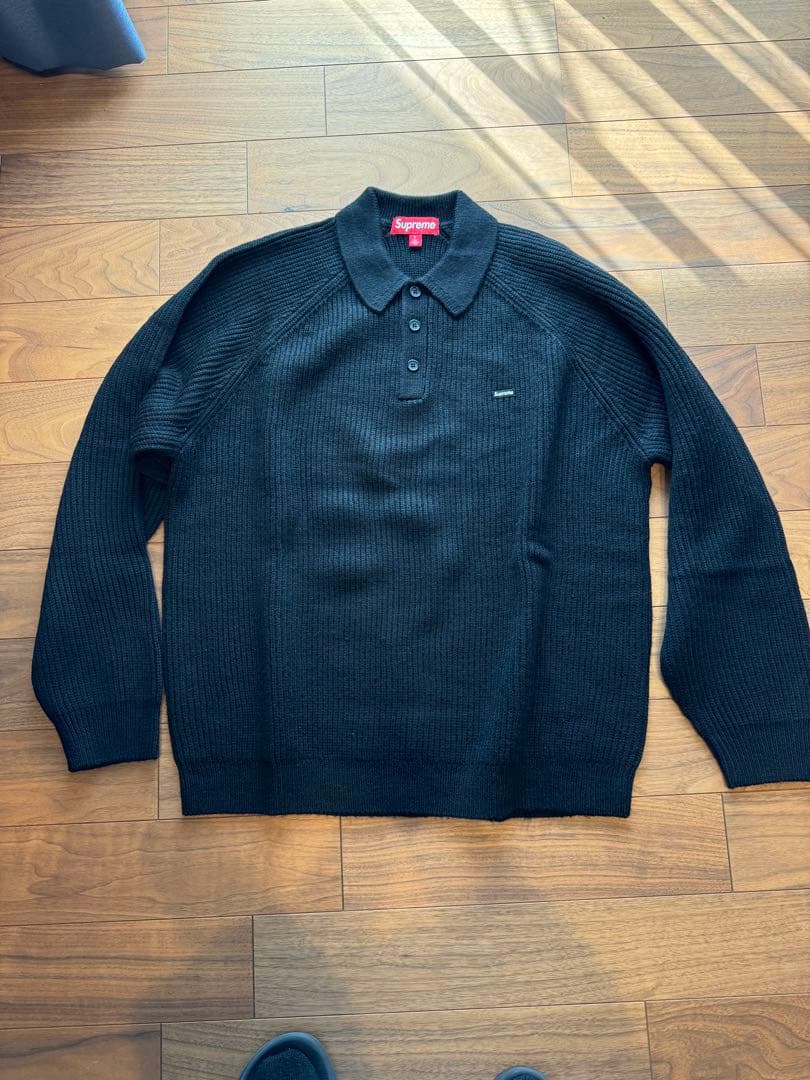 Supreme Small Box Polo Sweater Black L - メルカリ