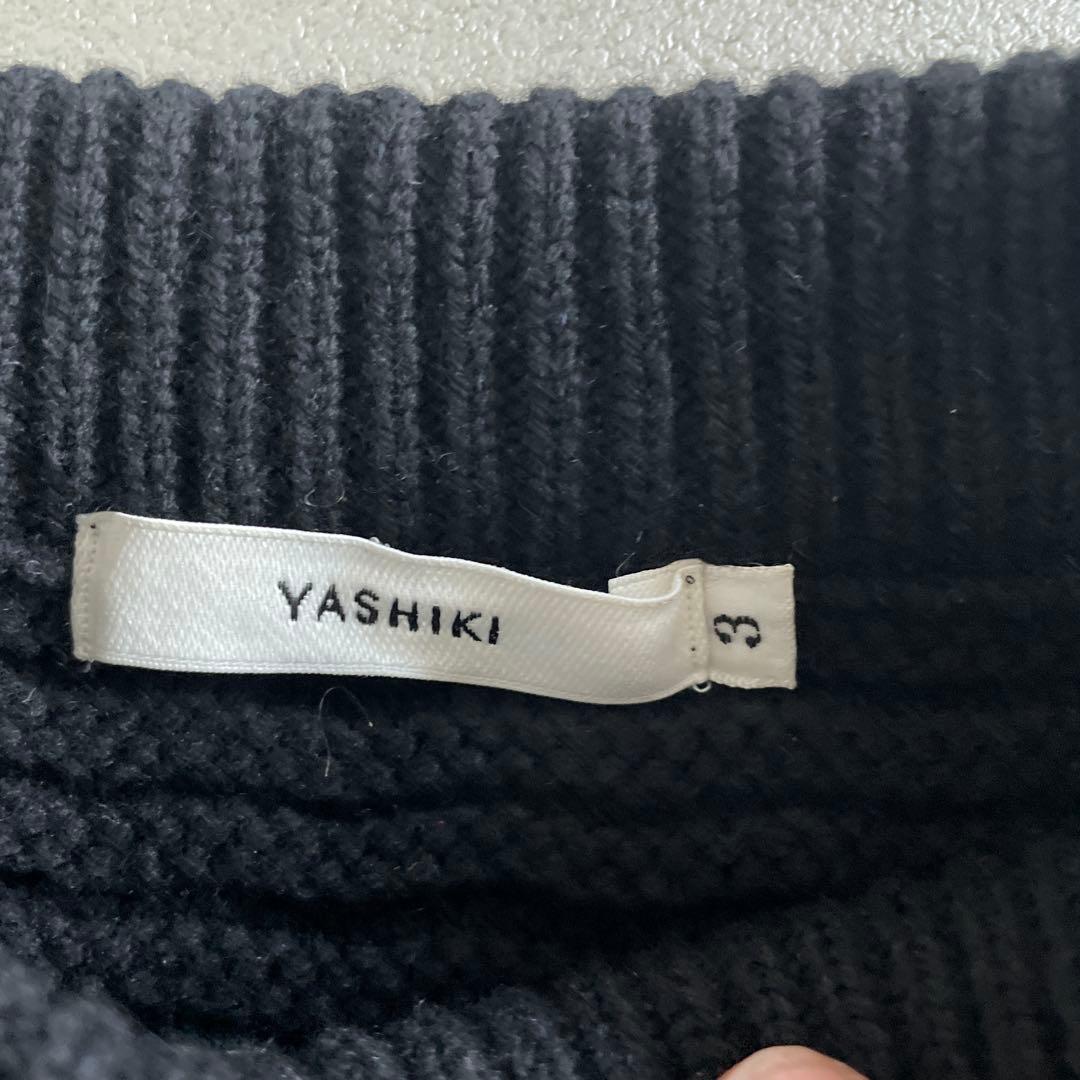 YASHIKI 19AW ブラックニットセーター - メルカリ