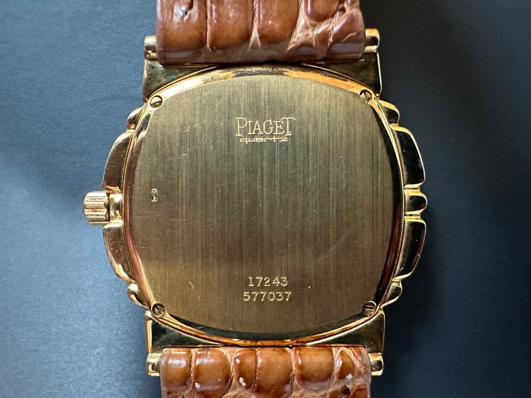 コ*ン様 Piaget タナグラYGx革 シャンパン文字盤 17243 - メルカリ