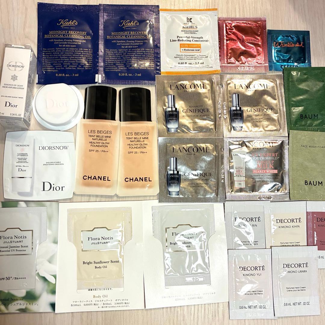 DIOR CHANEL 他 デパコス24点 まとめ売り 未使用 お試しセット - メルカリ