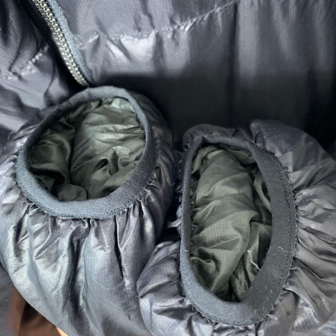 オールドモンベル アルパインダウンジャケット XL ブラック 刺繍ロゴ 肉厚