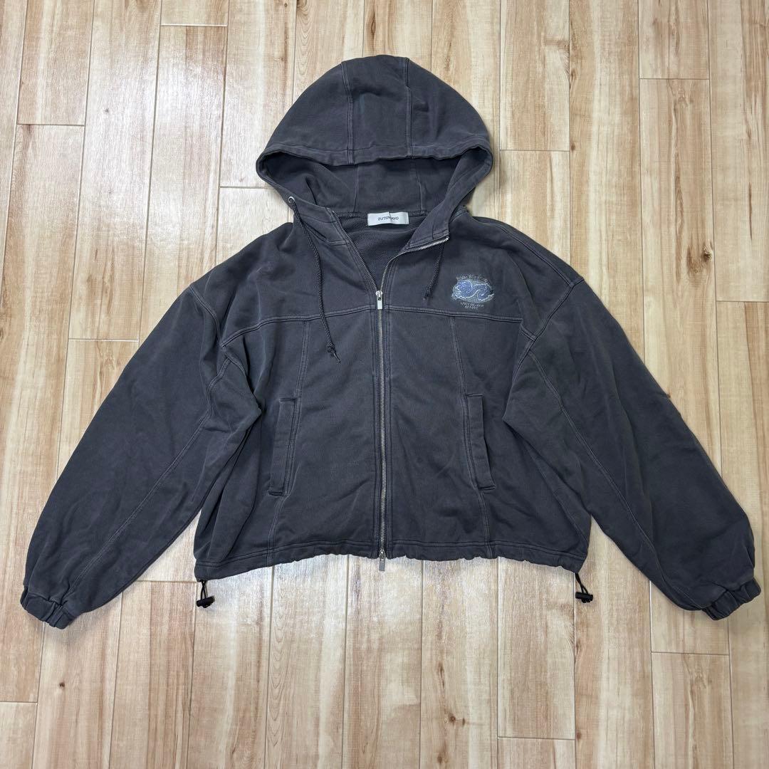 眠眠ずとまよ　ずっと真夜中でいいのに　陰陽パーカー　ダブルジップ　ジャケッ