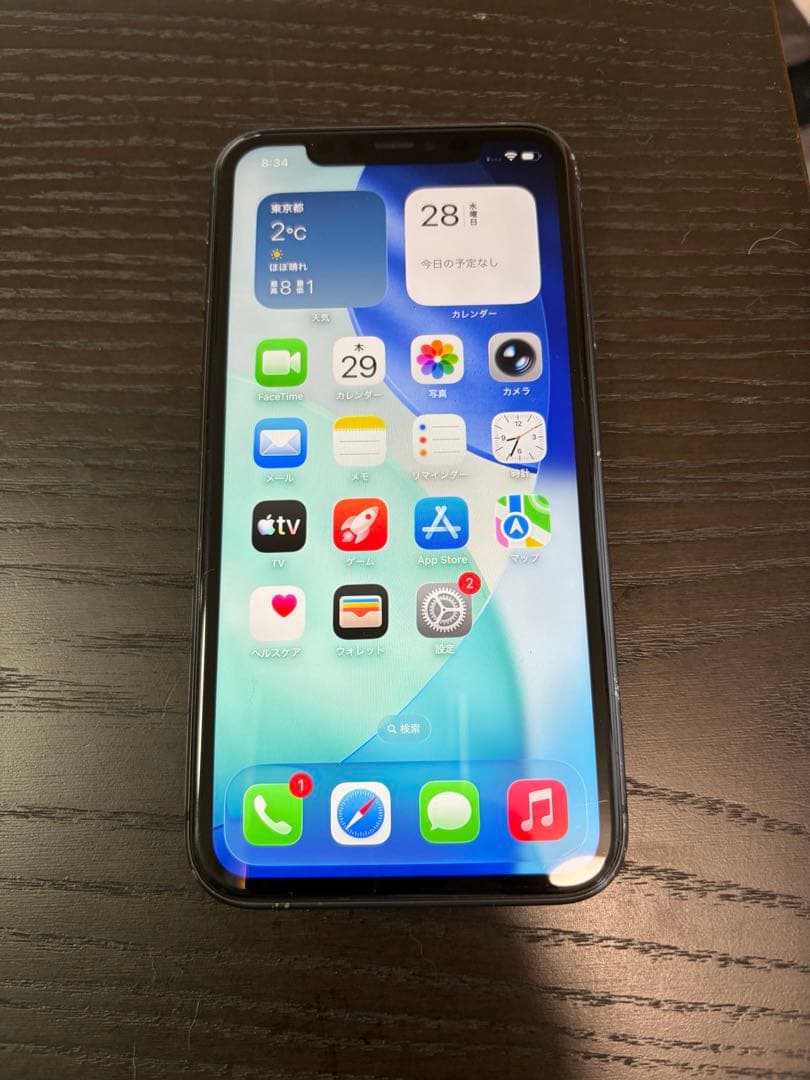 iPhone11 黒 背面割れあり128GB バッテリー94% iPhone11 128GB 画面割れあり、背面割れあり