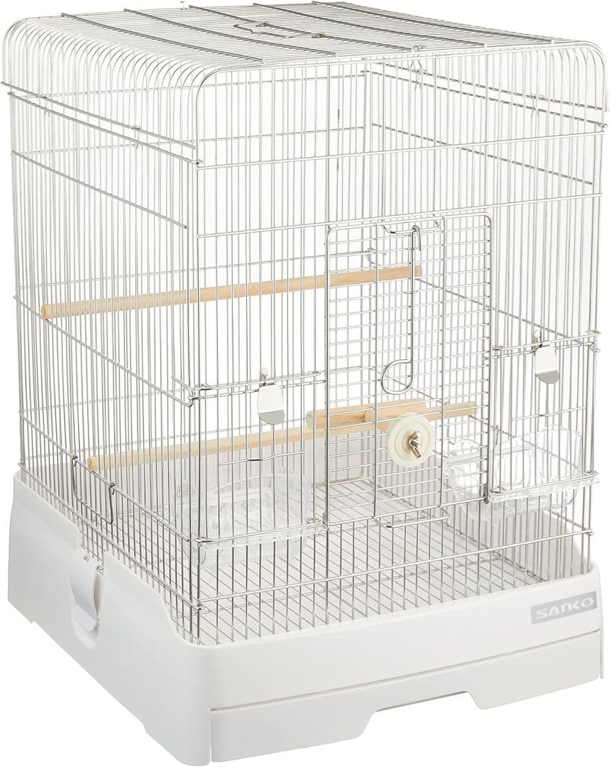 SANKO イージーホーム ステンレス37WH イージーホームステンレス 37バードWH＜手乗り＞/鳥カゴ バードケージ