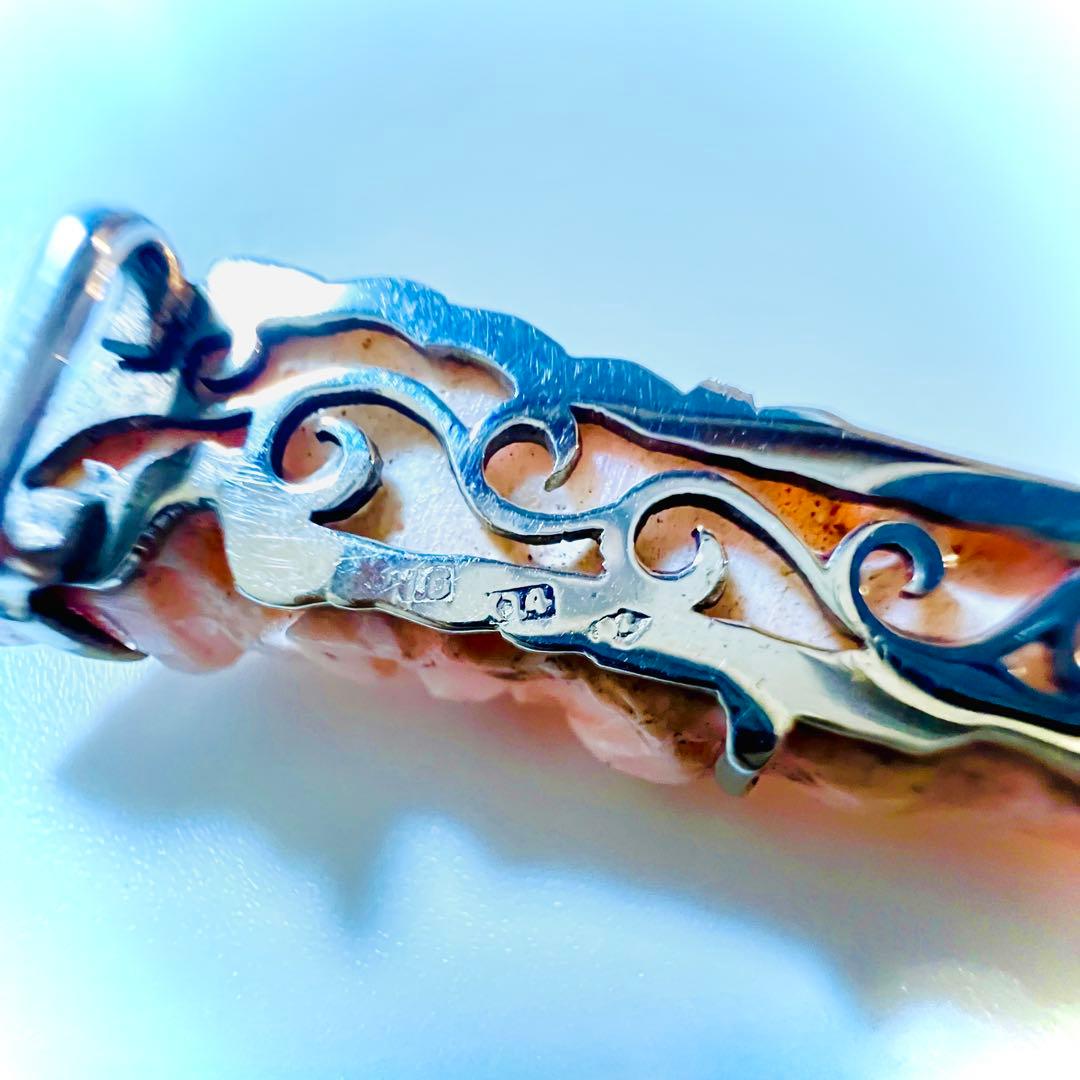 赤珊瑚 帯留め アンティーク K14 WG 刻印の通販｜ipv6.theatrinapoli.it