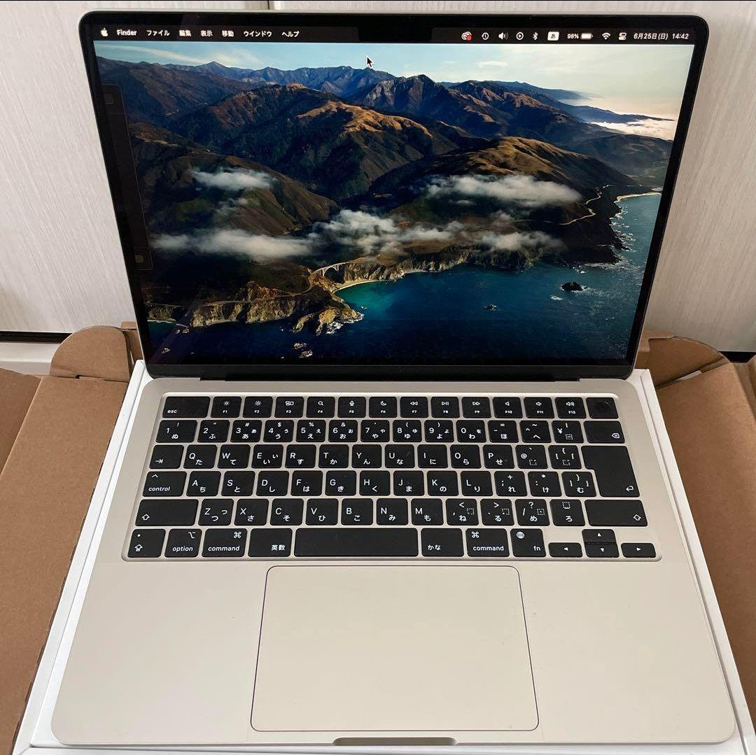 M2 MacBook Air 16GB 1TB 保護ケース付き Apple MacBook Air M2 15インチ 2023モデル A2941 ケース/カバー