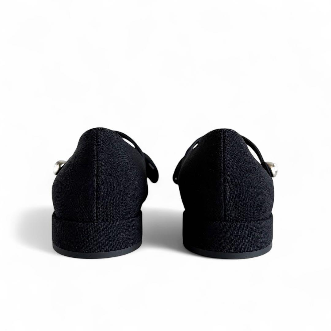 未使用 VALENTINO ボウジェーン クレープファブリック バレリーナ 現行