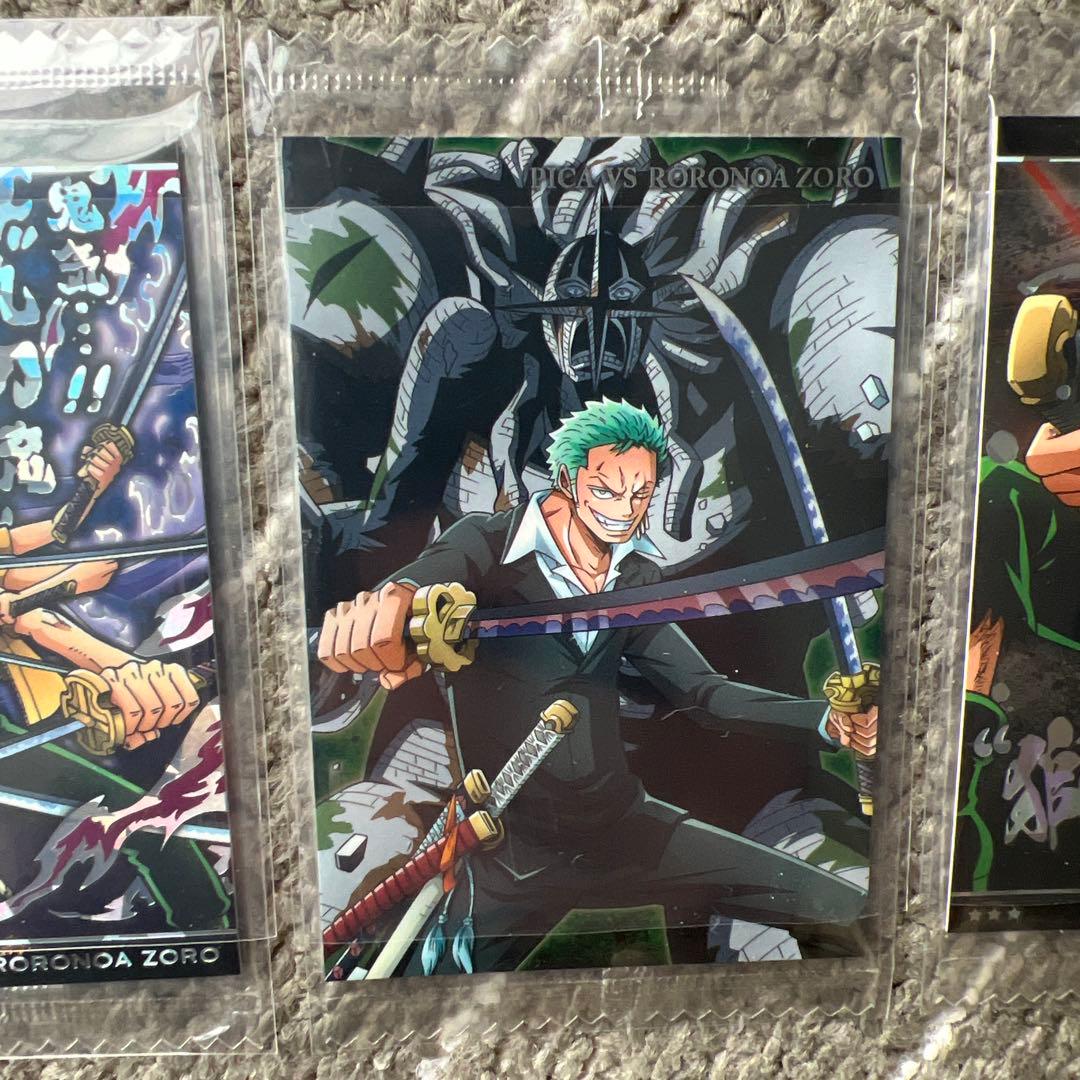 ワンピース ウエハース カード 未開封 ゾロ 3枚セット - メルカリ