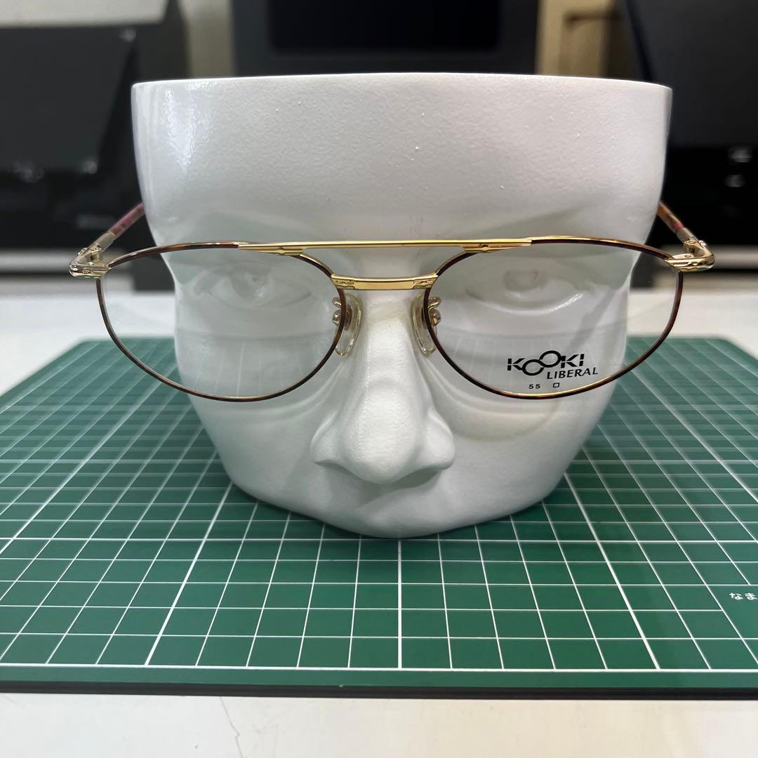 ヴィンテージ 増永眼鏡 KOOKI ツーブリッジ メガネフレーム - メルカリ
