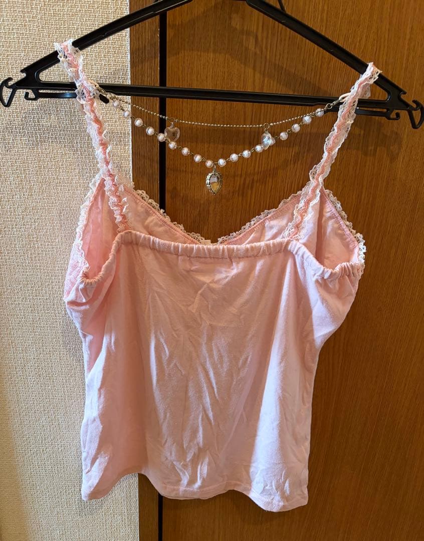 リズリサ LIZ LISA ハートチャーム付き レースキャミソール 姫系 希少