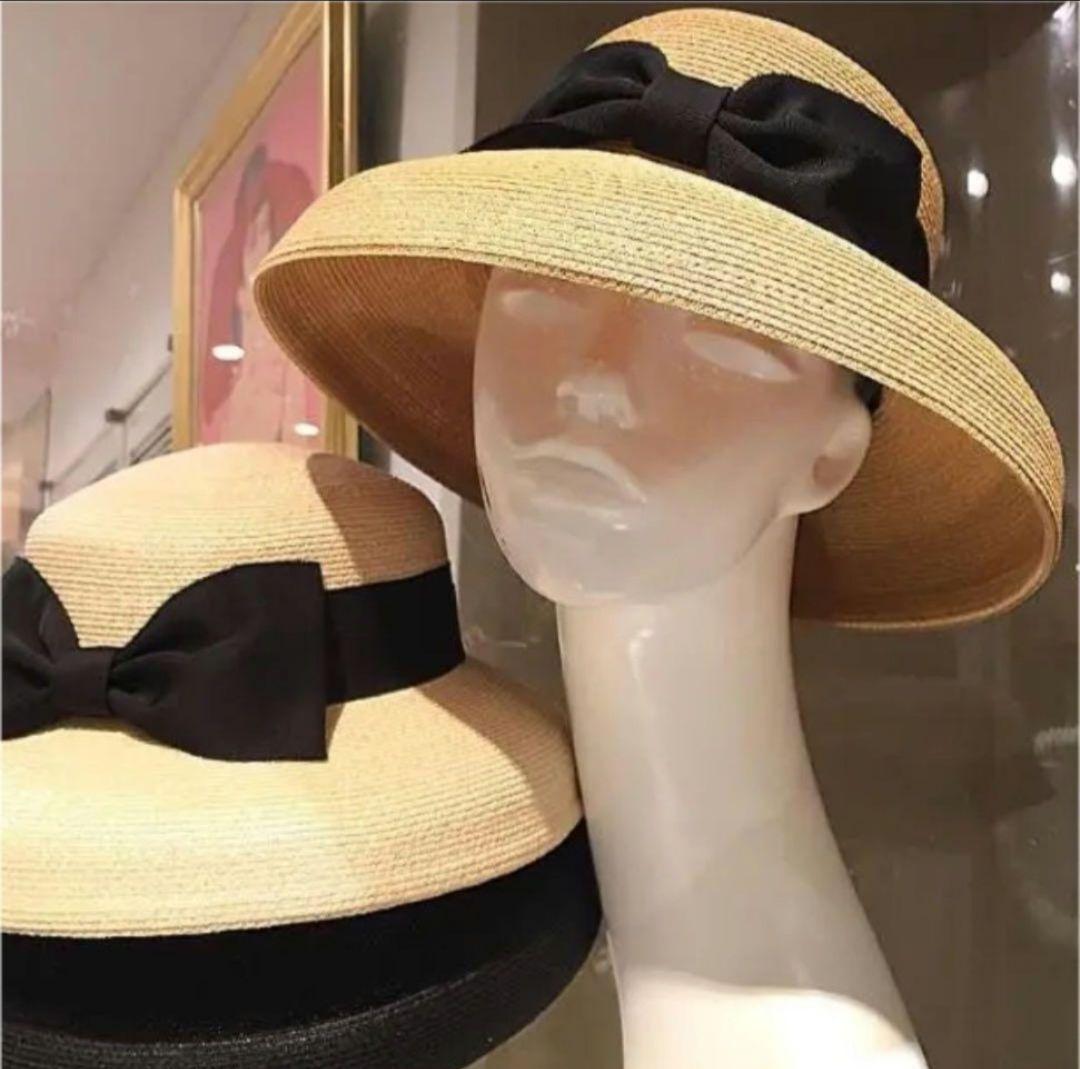 maxim マキシン カサブランカ リボンハット 麦わら帽子 ストローハット
