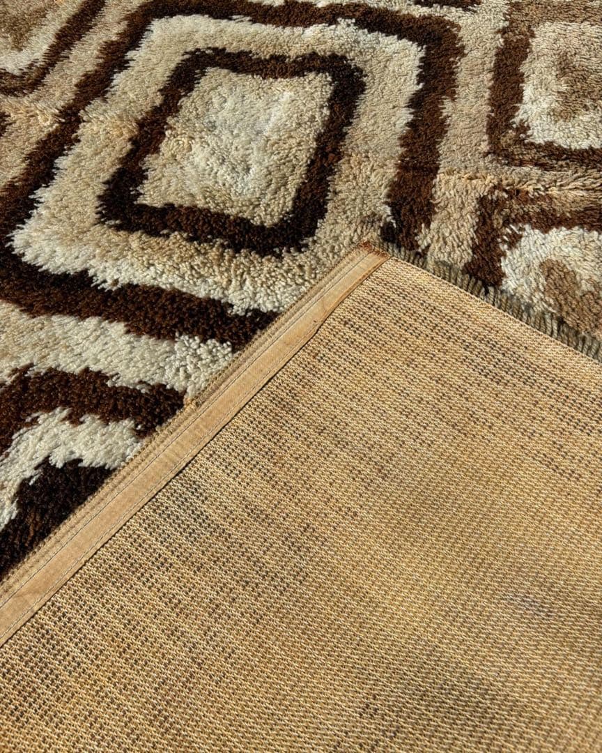 60s 70s ヴィンテージ シャギーラグ ミッドセンチュリー スペースエイジ