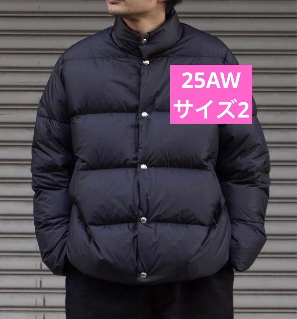 25AW comoli ダウンジャケット ブラック サイズ2 - メルカリ