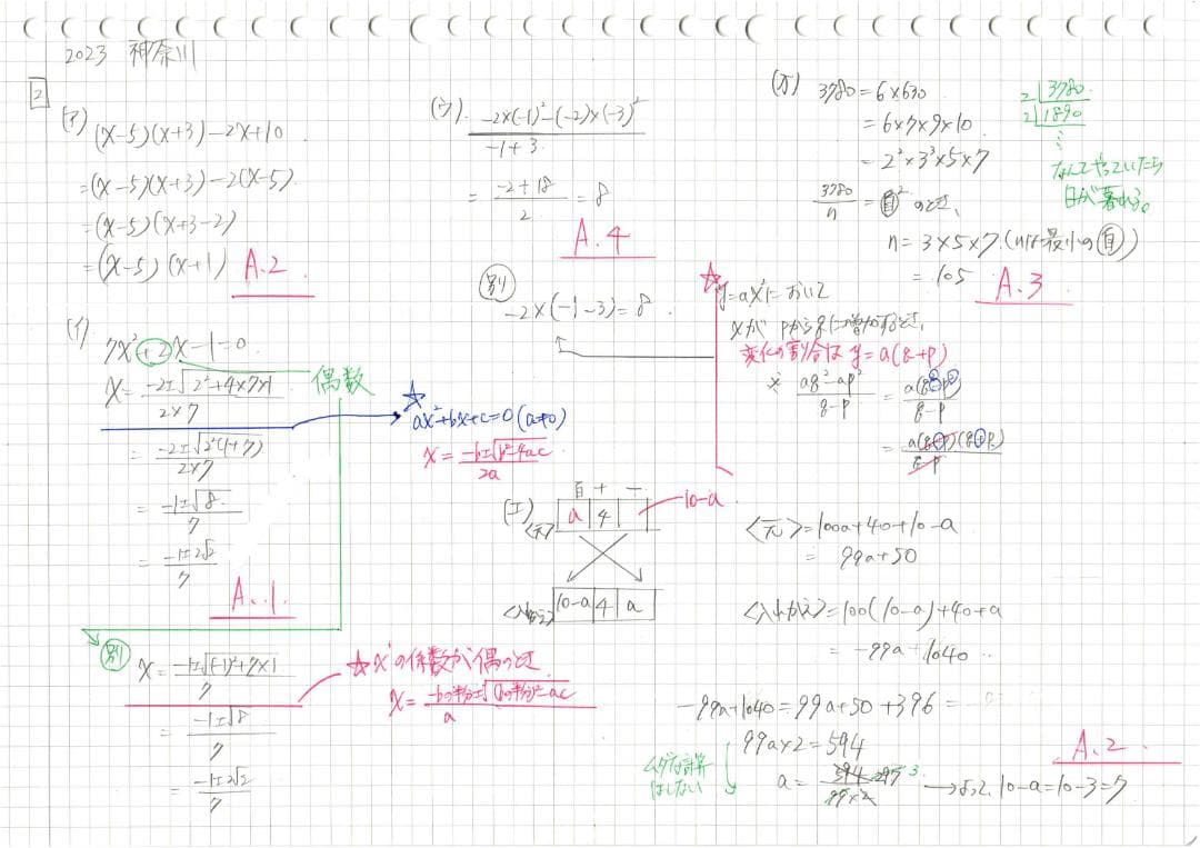 塾講師オリジナル数学解説 全問動画付 神奈川 公立高校入試 2018-24過去