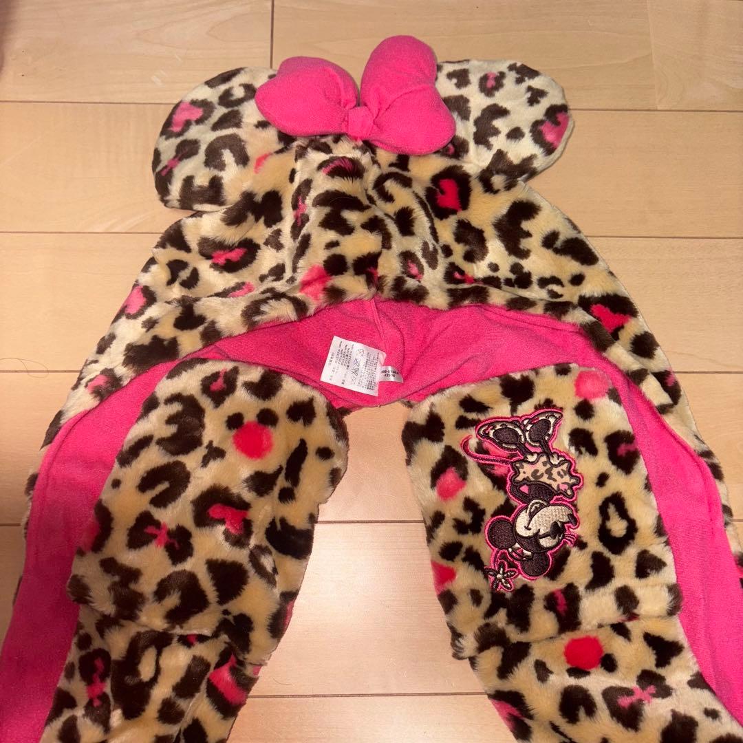ディズニー ヒョウ柄 マフラーキャップ 豹柄 ミニー - メルカリ