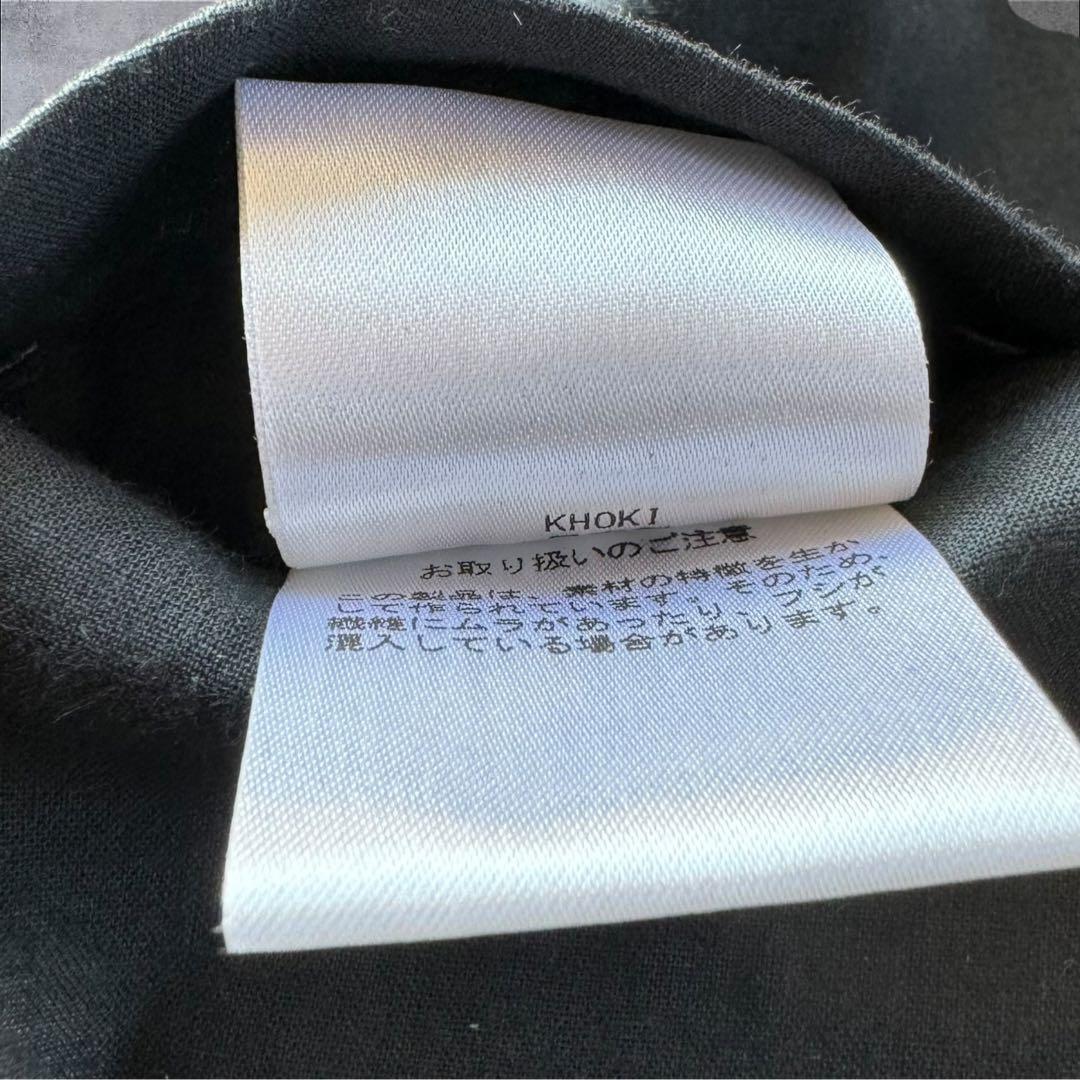 khoki 23SS アシンメトリーデザインベスト サイズ2 ブラック