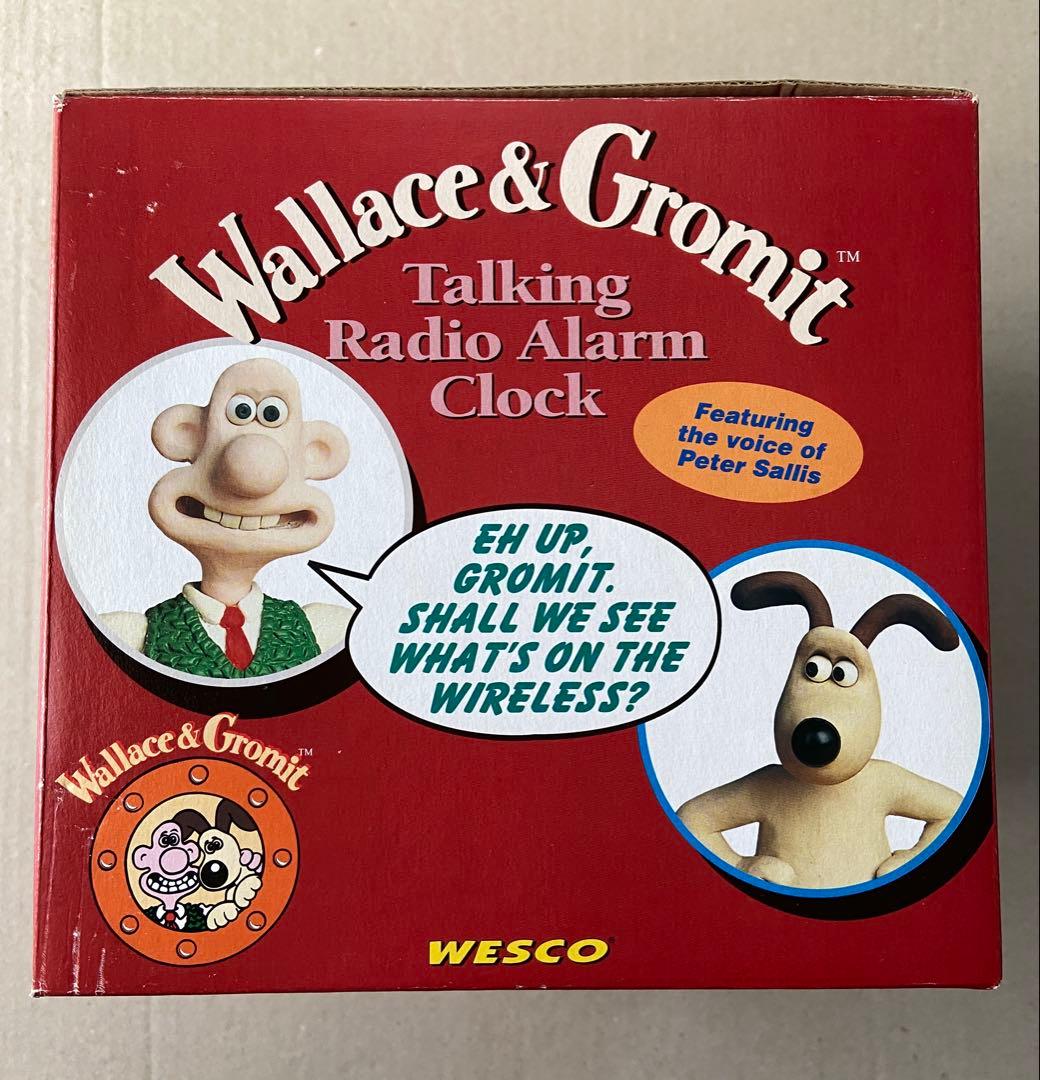 ウォレスとグルミット】ラジオ付トーキングアラームクロック【英国