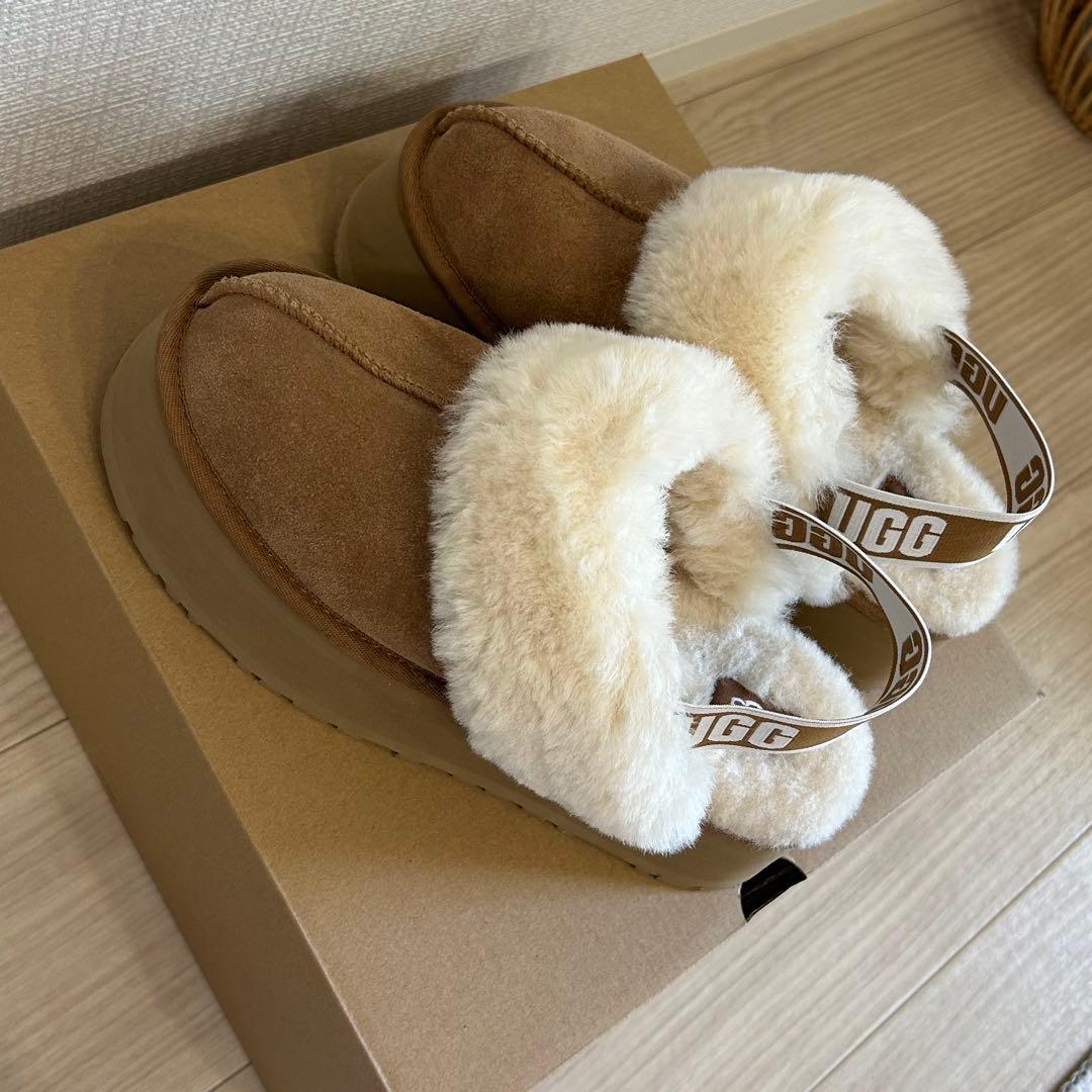 UGG ファンケット　チェスナット　25cm スリッポン　ブーツ アグ UGG ファンケット サンダル （チェスナット） -靴＆ファッション
