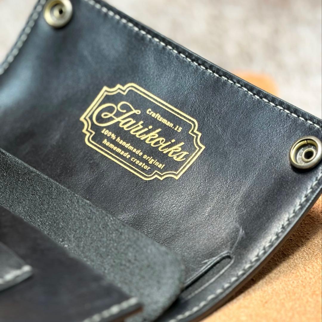 ◎柔らかい二つ折り.スムース革シャグポーチ◎