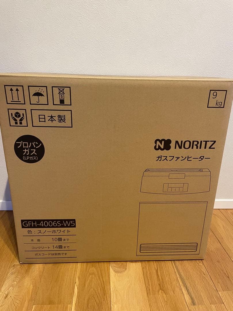 NORITZ ガスファンヒーター GFH-4006S-W5 新品未開封 NORITZ ノーリツ GFH-4006S-W5 ガスファンヒーター 2022年製 都市ガス