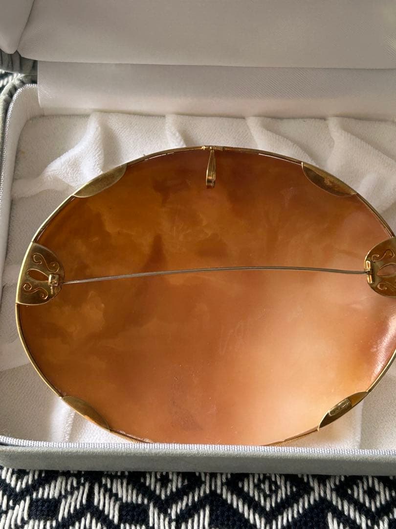 スーパービッグサイズ　シェルカメオ　狐狩り　緻密　精巧　臨場感　うっとり♡