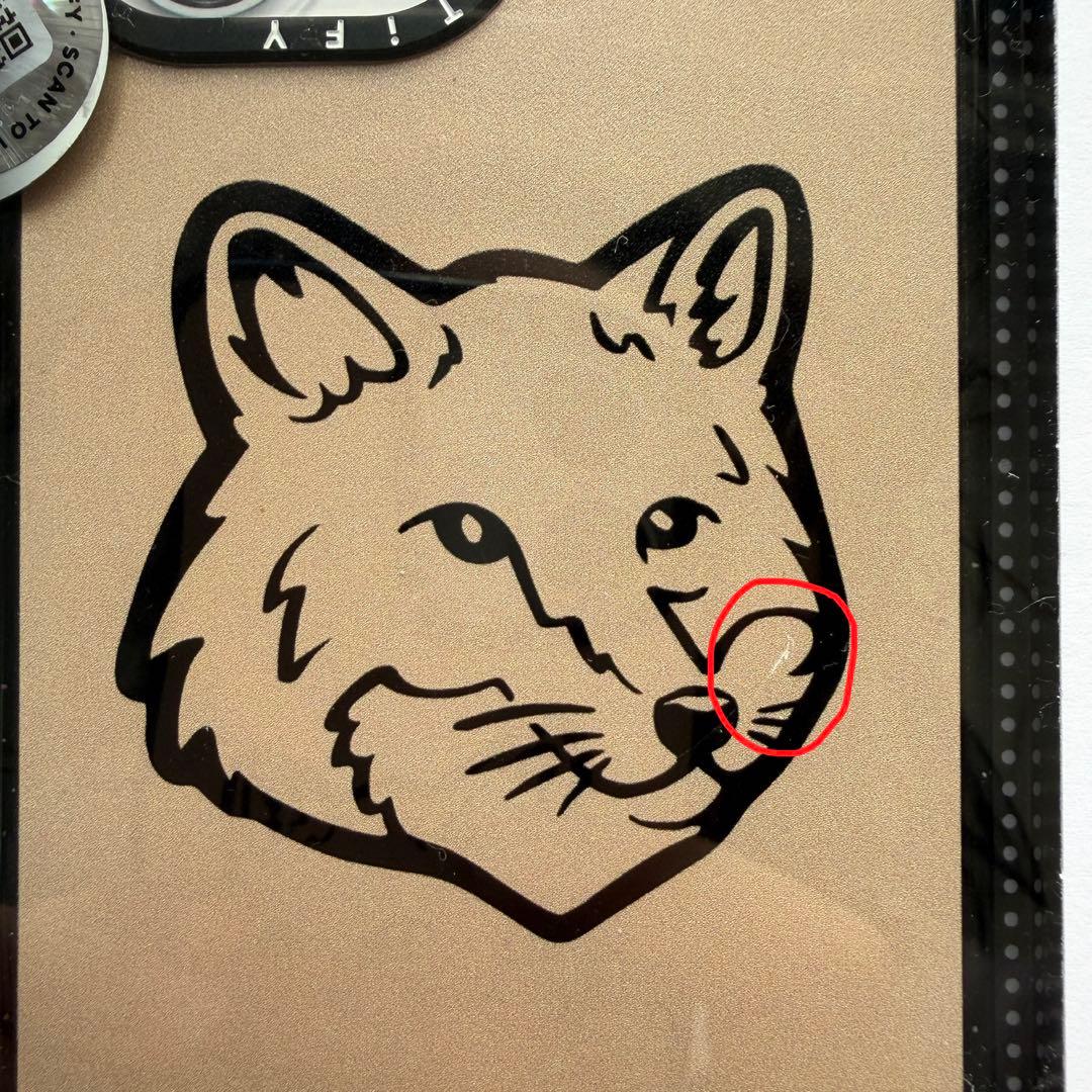 初期不良品（小傷あり）】CASETiFY iPhone17メゾンキツネケース - メルカリ