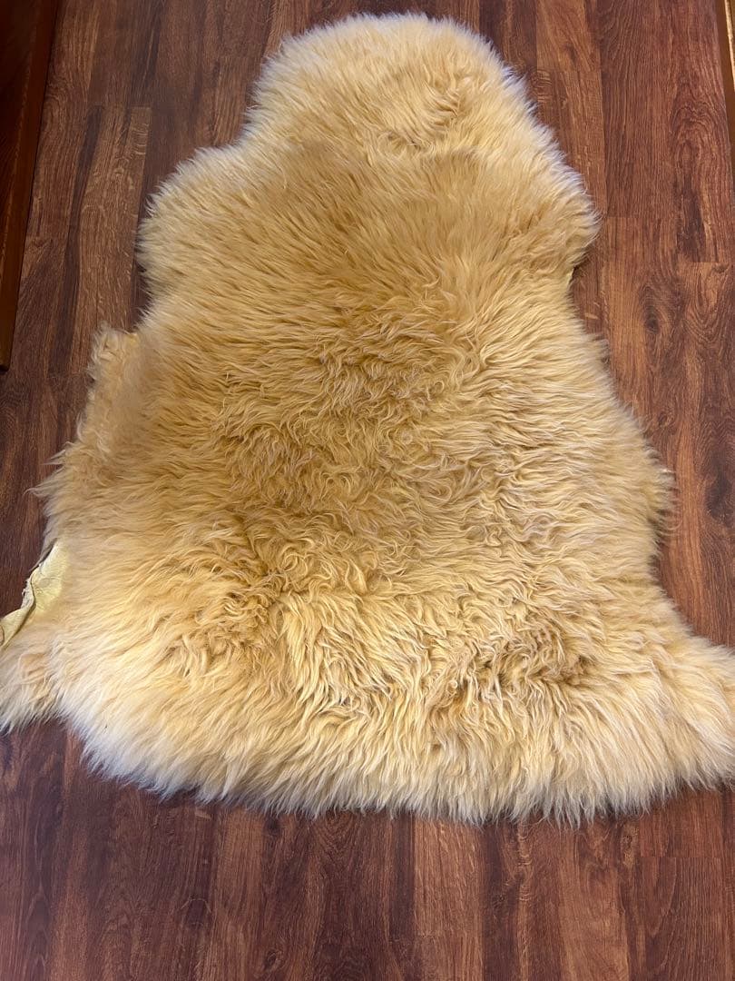 【ニュージーランド製】高級シープスキン ムートンラグ 羊毛 ニュージーランドウール100％ シープスキン・ムートンラグ 2枚 Shag