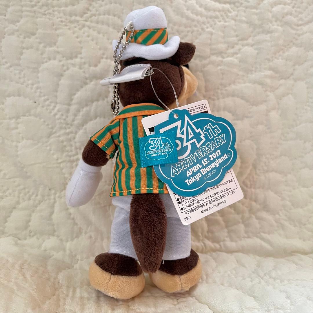 ☆ 未使用 タグ付き ディズニー 34周年 ビッグバッドウルフ ぬいぐるみ