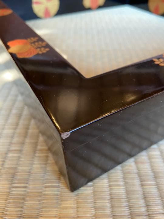 茶道具 久世宗春作 高台寺蒔絵炉縁 共箱 M128