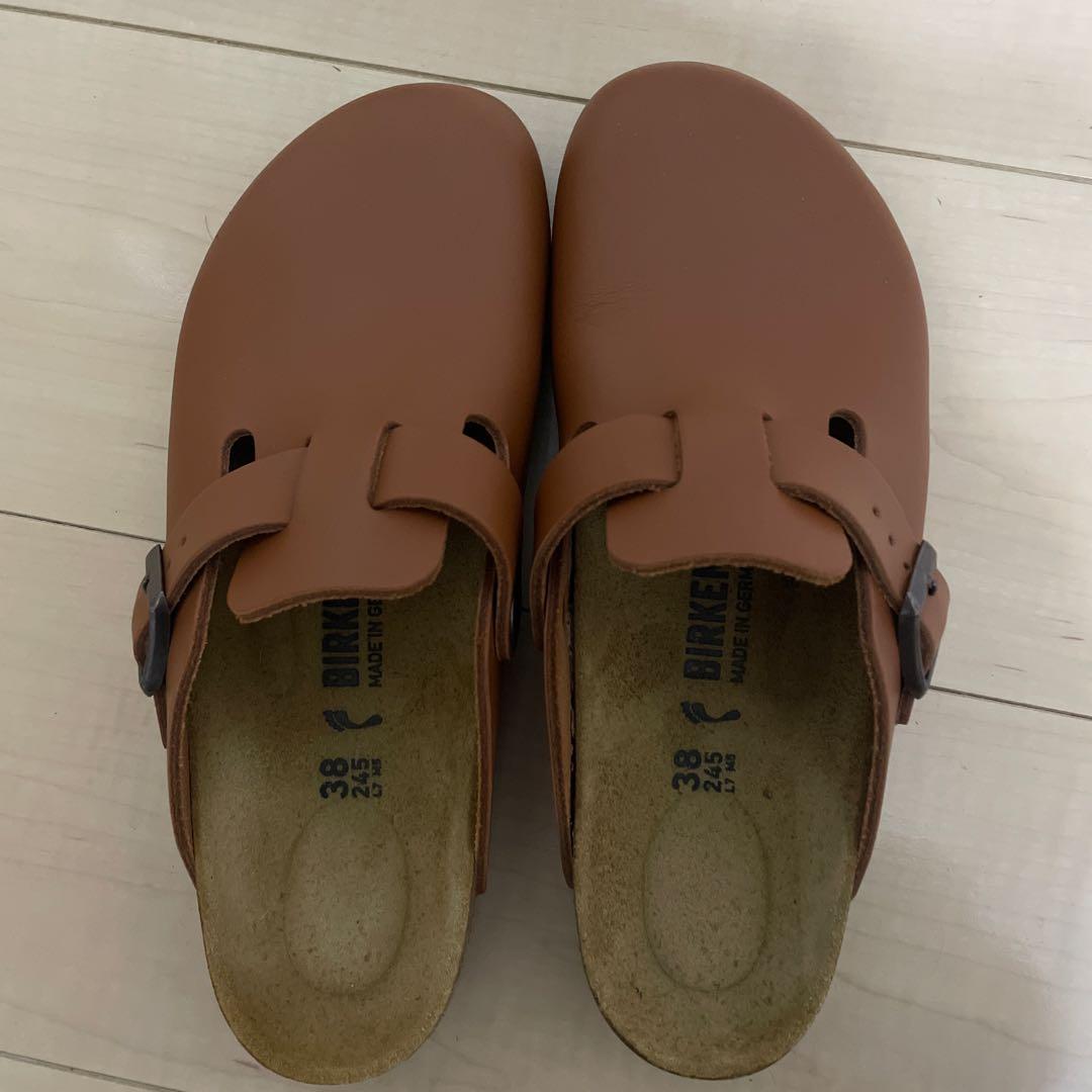 BIRKENSTOCK ブラウン サボ・クロッグサンダル 38 BIRKENSTOCK ブラウン サボ・クロッグサンダル 38ドイツ製