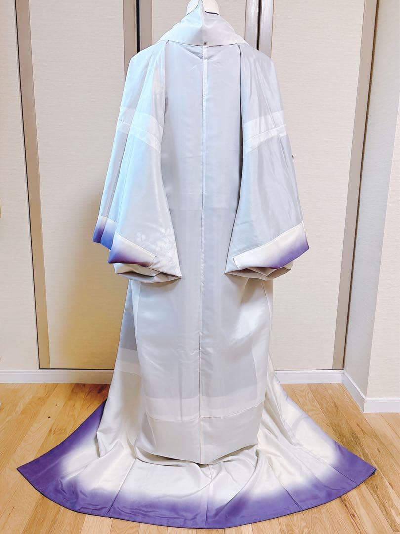 美品 正絹 訪問着 辻が花 翠山工房 裄68 卒業式 入学式 M L 紺 - メルカリ