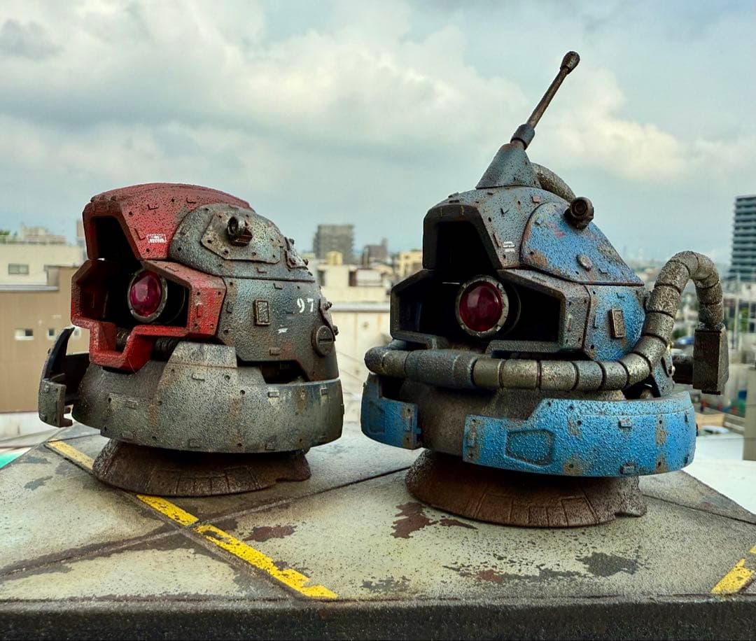 EXCEED MODEL ドムヘッド サンドカラー 現地改修 塗装完成品 - メルカリ