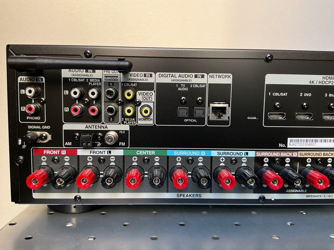 DENON デノン 7.2ch AVサラウンドレシーバー AVR-X1600H