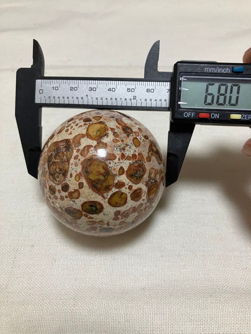 運気向上　大玉　龍宮舎利石スフィア　68.0mm